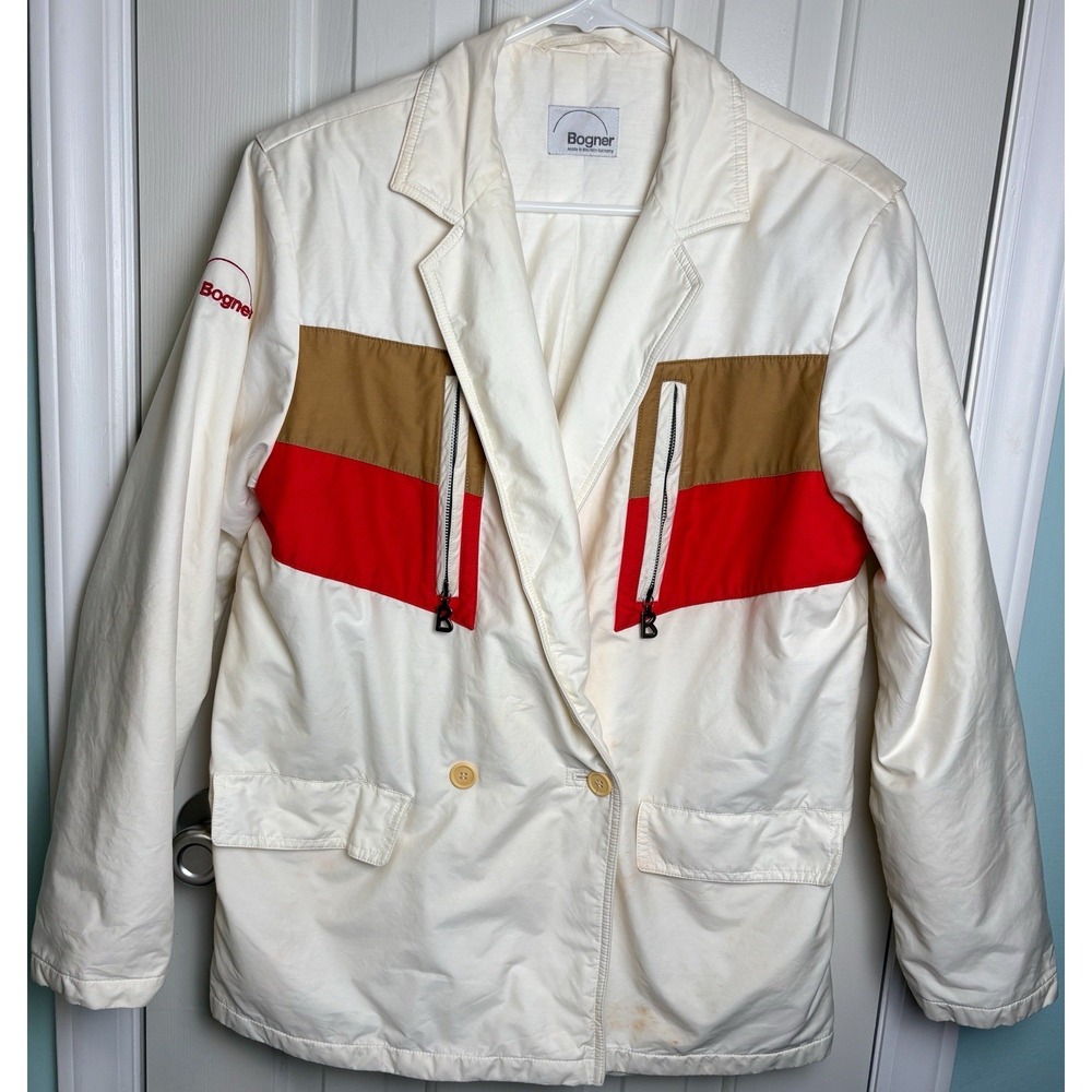 Vintage Bogner Double Breasted Ski Jacket 80's 90's Size S/M Size 38 Retro Read